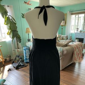 Black maxi dress for summer